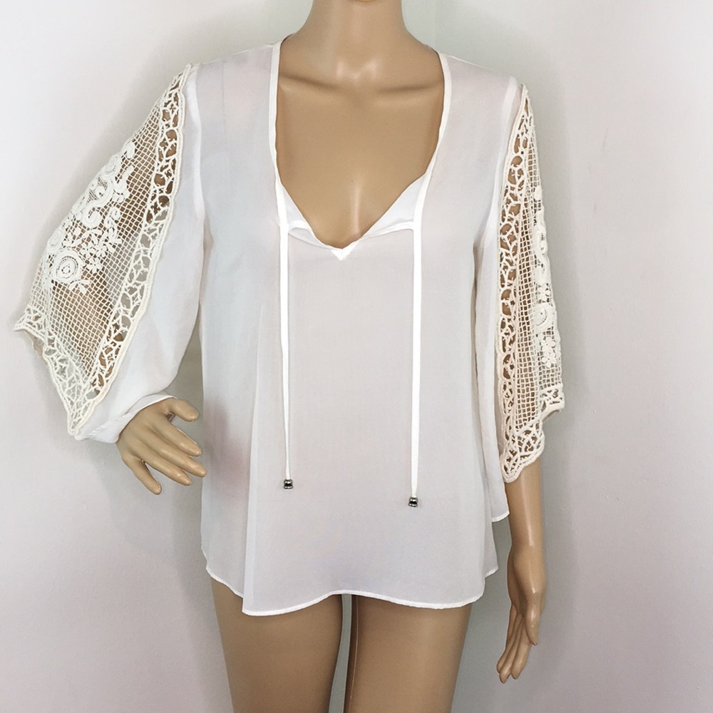 Leyendecker Cream Silk Blouse